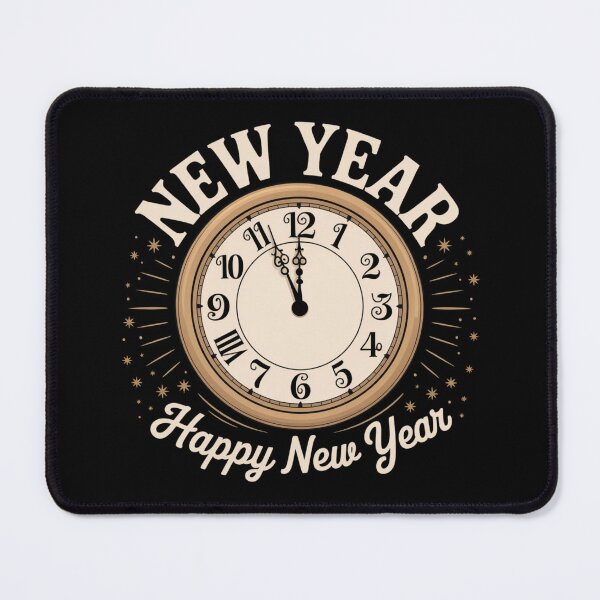 Artikelvorschau, Vintage New Year Countdown Clock Design entworfen und verkauft von WitchyWhisper.