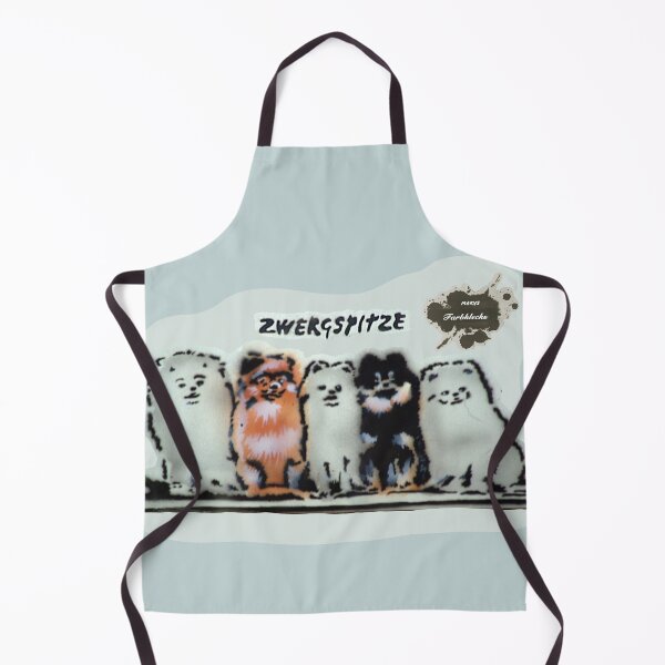 Item preview, Five Pomeranians sitting next to each other designed and sold by marysfarbklecks.