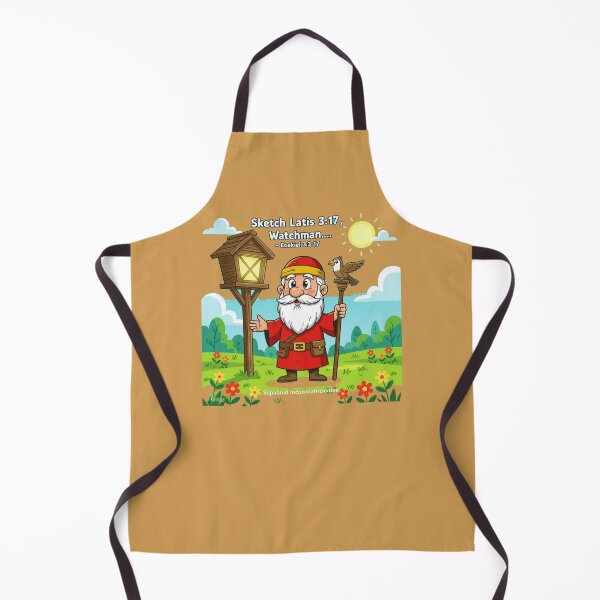 Item preview, Ezekiel 3:17 Watchman – 3D Sketch Cartoon Style Bible Verse Illustration, designed and sold by PaintMeWorld.