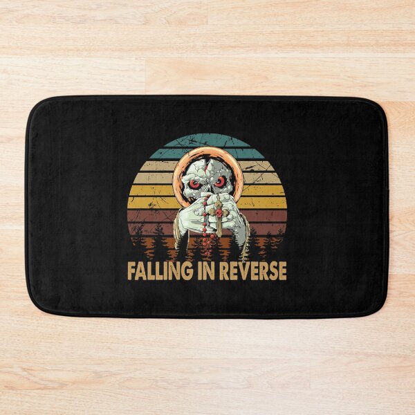 Item preview, skull retro vintage falling in reverse tour text white black shirt gift fans logo text Posters and Art Prints designed and sold by PietroHauck.