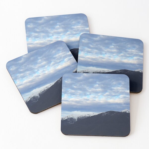 Item preview, Snow Capped Mountain Under Cloudy Sky designed and sold by Joy Watson - Natural Light Photography .
