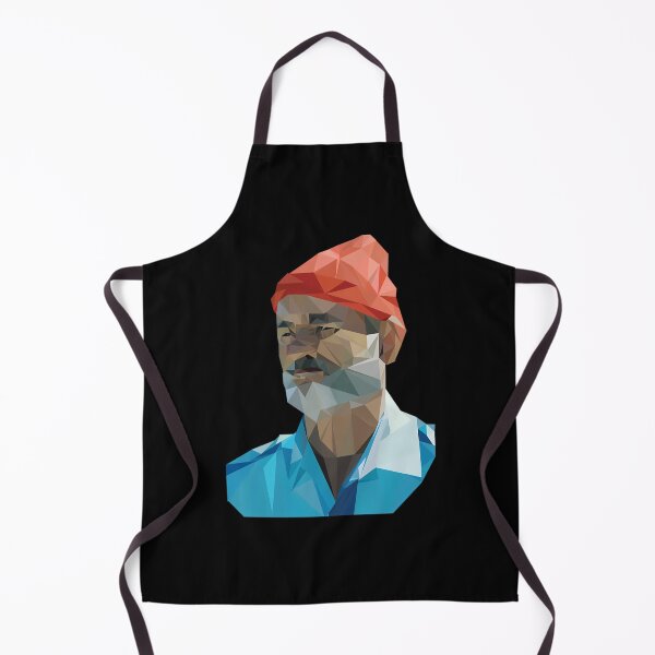 Aperçu de l'œuvre La vie aquatique avec Steve Zissou, portrait géométrique low poly - Bill Murray créée et vendue par gzxympzgvtt73.