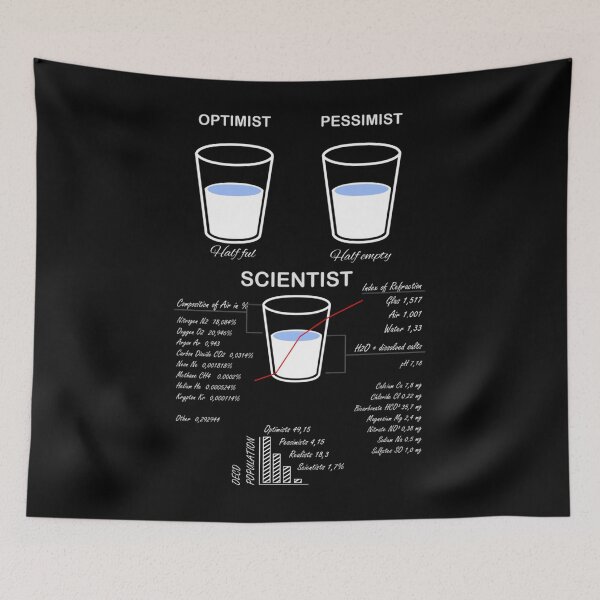 Item preview, The Glass Is Half-Scientific View 	 designed and sold by adtepwcplk40.