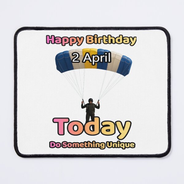 Item preview, Birthday Parachutist 2 April designed and sold by ariksworld.