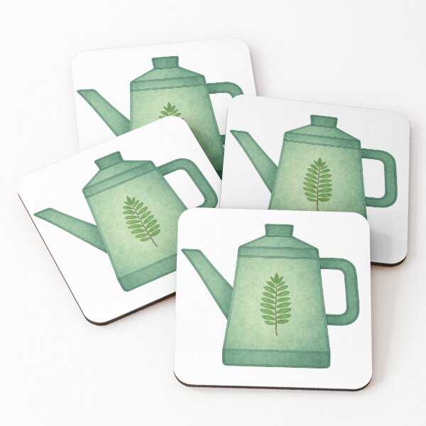 Item preview, Watercolor Leaf Teapot – Coloring Book Inspired Illustration designed and sold by Pacika.