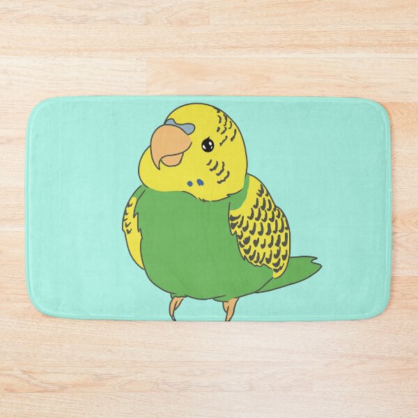 Item preview, Kawaii Yellow Green Budgie Bird with Cheeky Charm designed and sold by tayaan.