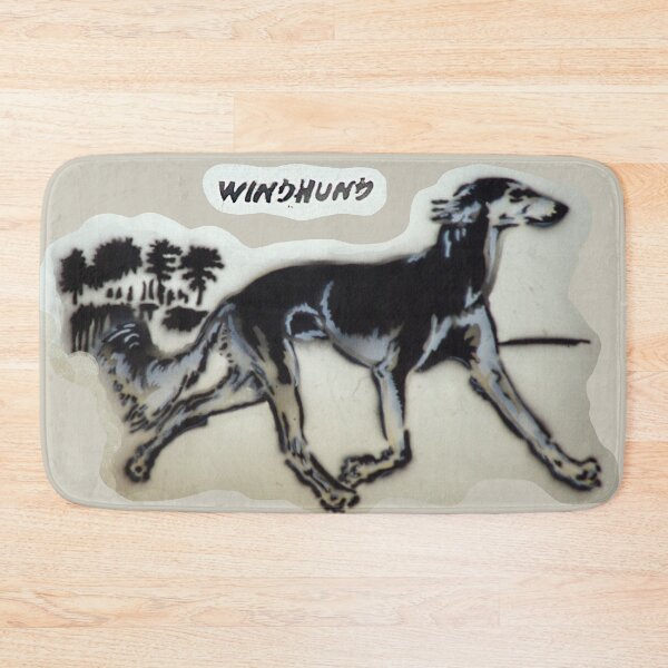 Item preview, A greyhound runs across the field designed and sold by marysfarbklecks.