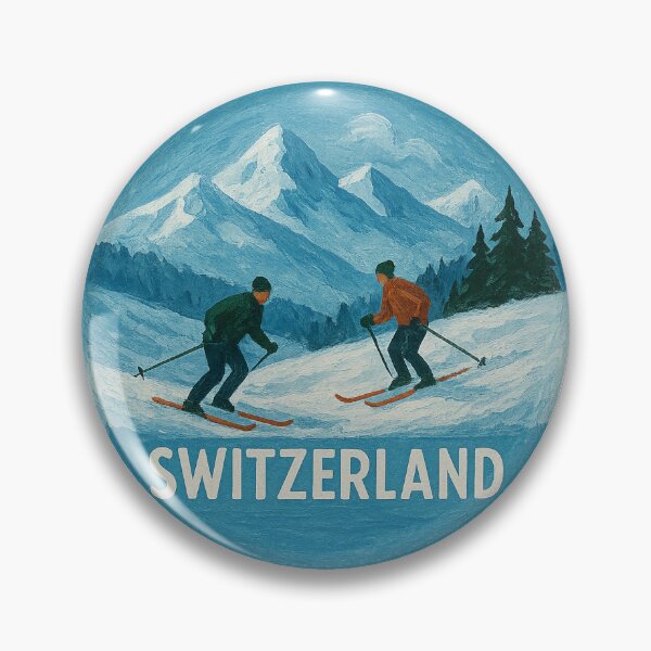 Item preview, Switzerland Skiing Winter Alps designed and sold by M4nulas.