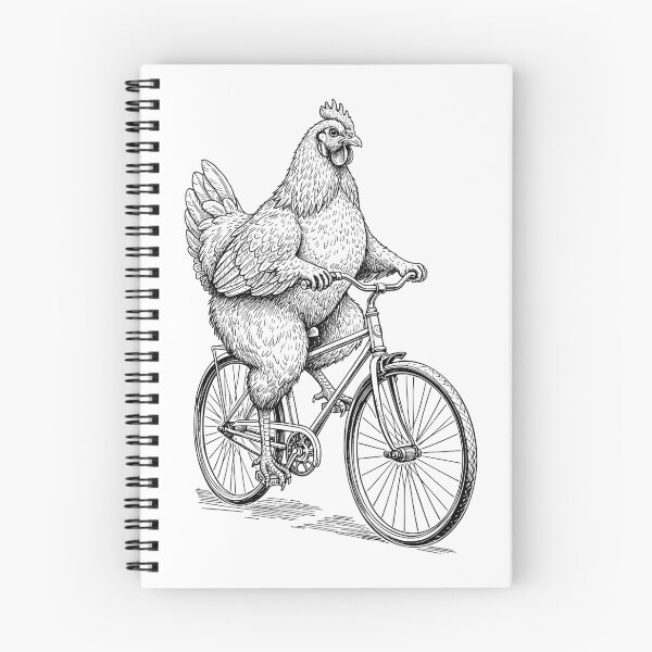 Item preview, Cycling Bicycle Chicken Hen Poultry Vintage Cyclist Funny designed and sold by GrandeDuc.