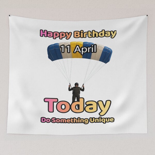 Item preview, Birthday Parachutist 11 April designed and sold by ariksworld.