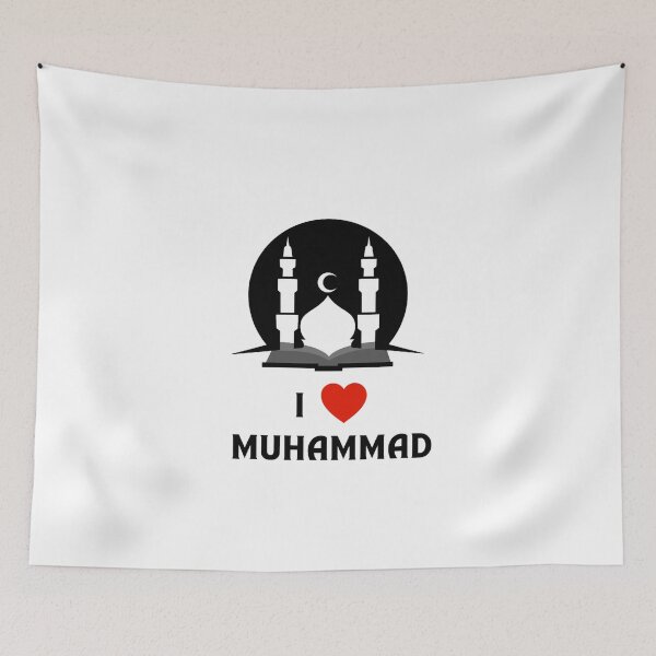 Item preview, I Love Muhammad – Mosque and Crescent Design  designed and sold by DekDoodle.