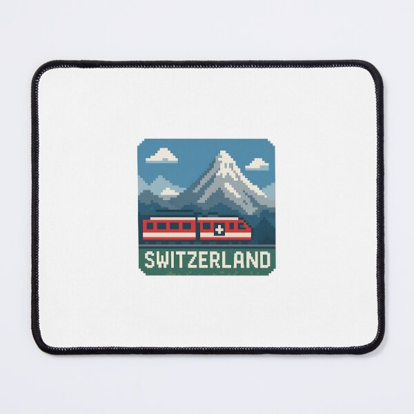 Item preview, Switzerland Matterhorn Train Pixelart designed and sold by M4nulas.