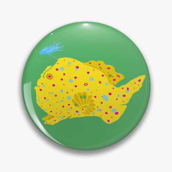Item preview, Colorful Warty Frogfish Illustration – Deep Sea Anglerfish Art designed and sold by Kyotsube.