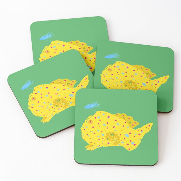 Item preview, Colorful Warty Frogfish Illustration – Deep Sea Anglerfish Art designed and sold by Kyotsube.