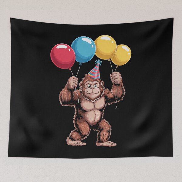 Item preview, Bigfoot Birthday Bday Party Sasquatch designed and sold by tearbytea.