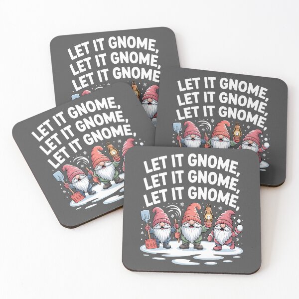 Item preview, chill gnomies - snowball fight gnomes - frosty beard - magical winter gnome - gnome snow angel - winter cabin gnome - holiday season gnome - chilly day gnome - snowflake gnome designed and sold by JansenGS.