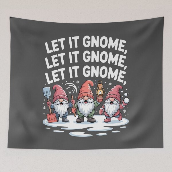 Item preview, chill gnomies - snowball fight gnomes - frosty beard - magical winter gnome - gnome snow angel - winter cabin gnome - holiday season gnome - chilly day gnome - snowflake gnome designed and sold by JansenGS.