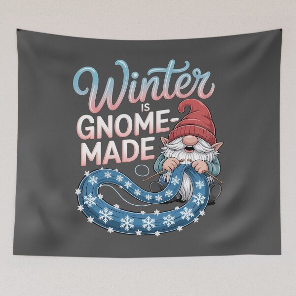 Item preview, chill gnomies - snowball fight gnomes - frosty beard - magical winter gnome - gnome snow angel - winter cabin gnome - holiday season gnome - chilly day gnome - snowflake gnome designed and sold by JansenGS.