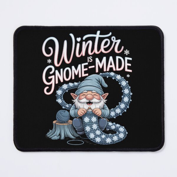 Item preview, winter gnome - holiday gnome - frosty bearded gnome - snow gnome - whimsical gnome - cozy winter vibes - festive gnome - snowy forest gnome - Nordic gnome winter - winter wonderland gnome designed and sold by JansenGS.