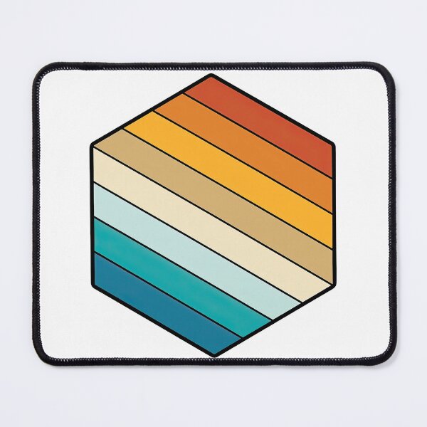 Item preview, Retro Sunset Hexagon Geometric Design designed and sold by ArtfulWeave.