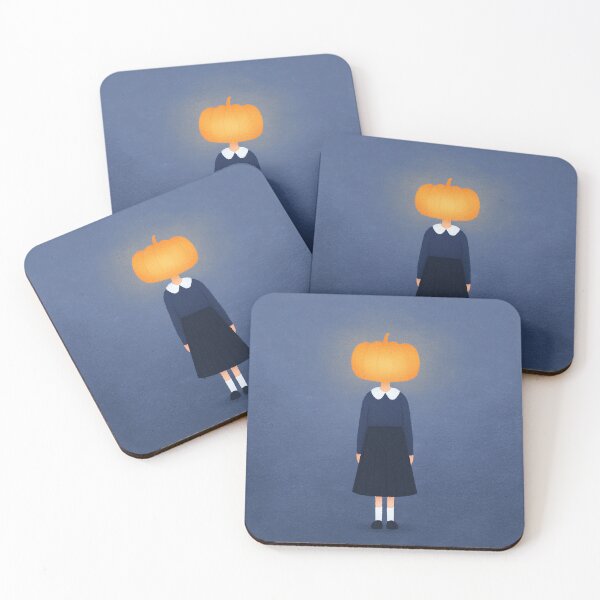 Item preview, A girl with a giant glowing pumpkin head designed and sold by weirdcorner.
