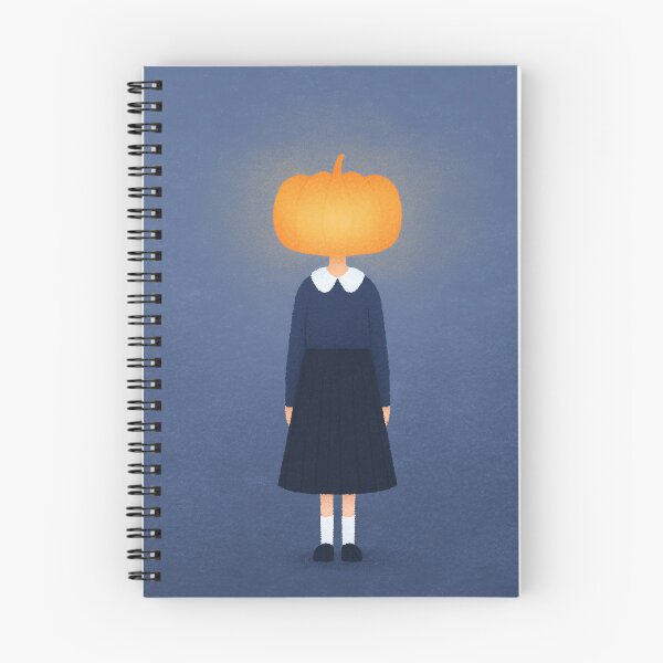 Item preview, A girl with a giant glowing pumpkin head designed and sold by weirdcorner.