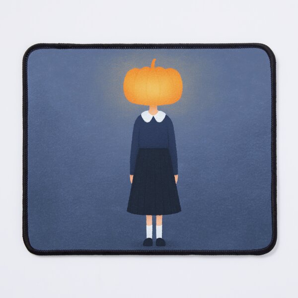 Item preview, A girl with a giant glowing pumpkin head designed and sold by weirdcorner.