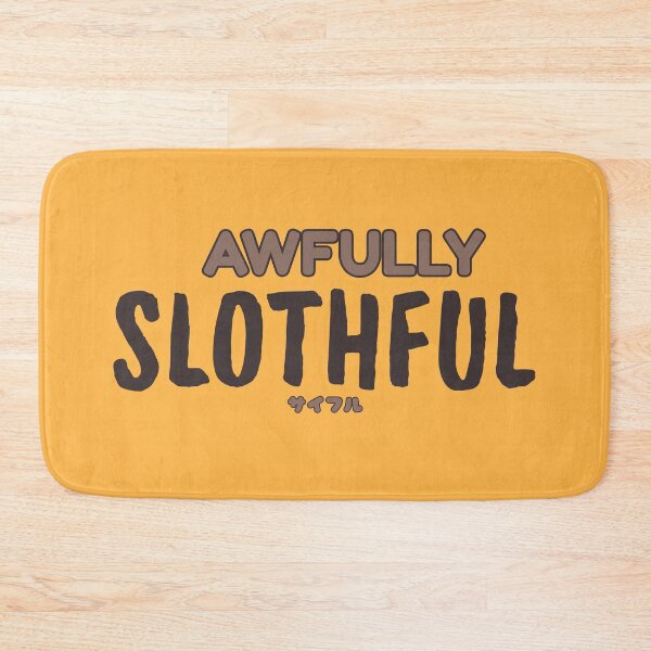 Item preview, Awfully Slothful Cute Lazy Sloth Pun designed and sold by LufiasArts.