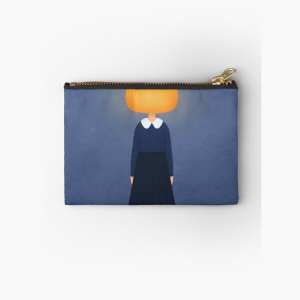 Item preview, A girl with a giant glowing pumpkin head designed and sold by weirdcorner.