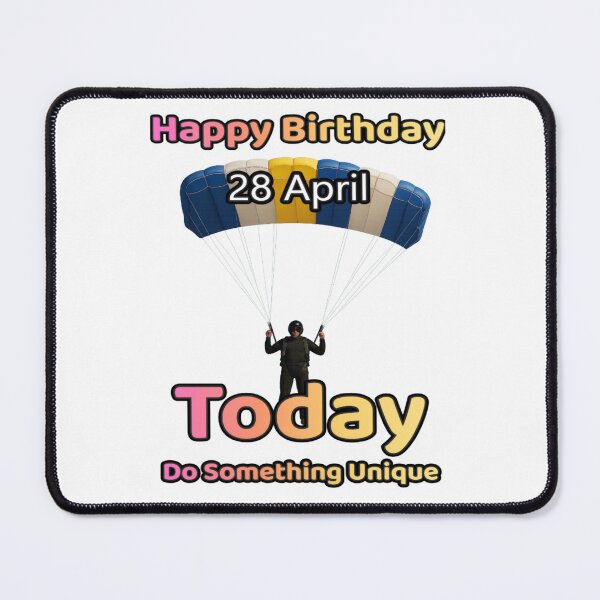 Item preview, Birthday Parachutist 28 April designed and sold by ariksworld.