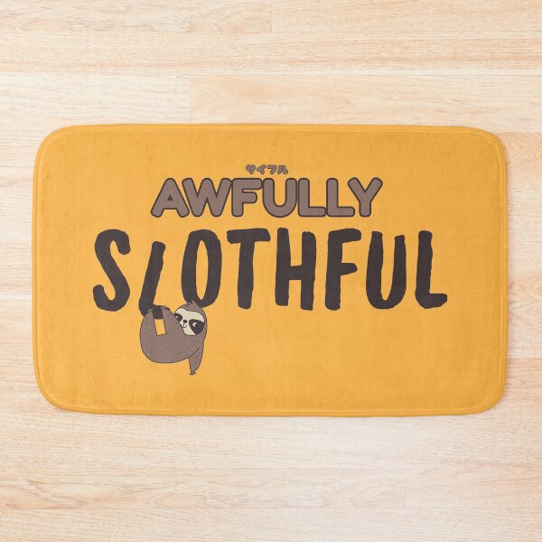 Item preview, Awfully Slothful Cute Lazy Hanging Sloth Pun designed and sold by LufiasArts.