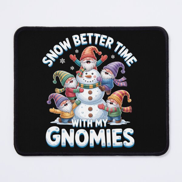 Item preview, chill gnomies - snowball fight gnomes - frosty beard - magical winter gnome - gnome snow angel - winter cabin gnome - holiday season gnome - chilly day gnome - snowflake gnome designed and sold by JansenGS.