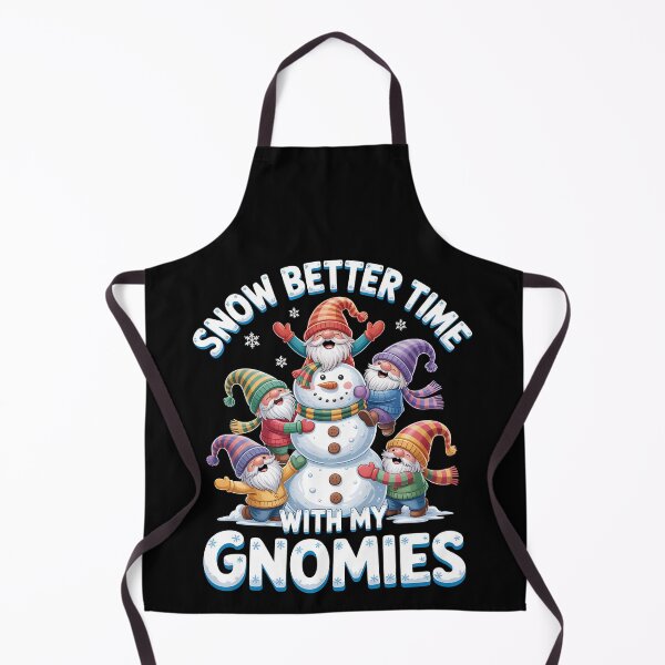 Item preview, chill gnomies - snowball fight gnomes - frosty beard - magical winter gnome - gnome snow angel - winter cabin gnome - holiday season gnome - chilly day gnome - snowflake gnome designed and sold by JansenGS.