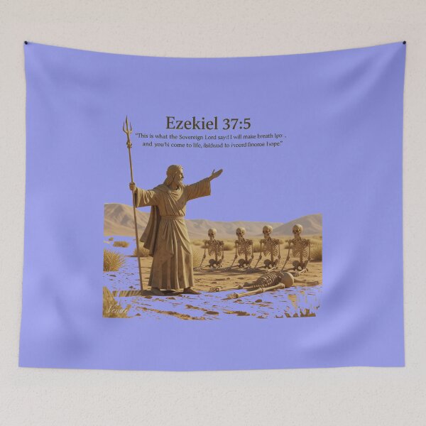 Item preview, Ezekiel 3:17 Watchman – 3D Sketch Cartoon Style Bible Verse Illustration, designed and sold by PaintMeWorld.
