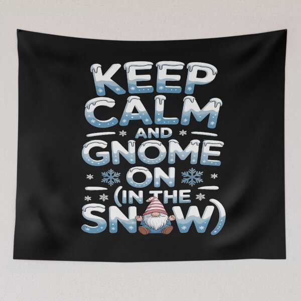 Item preview, chill gnomies - snowball fight gnomes - frosty beard - magical winter gnome - gnome snow angel - winter cabin gnome - holiday season gnome - chilly day gnome - snowflake gnome designed and sold by JansenGS.
