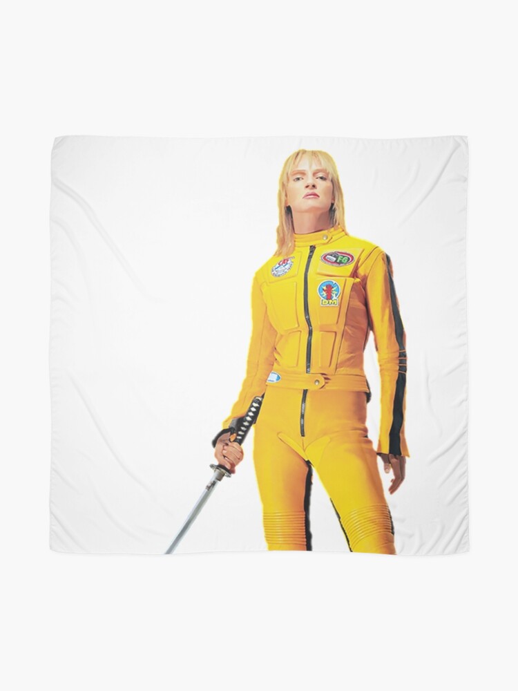 Uma Thurman KILL BILL sword yellow quentin tarantino iconic blonde black  mamba the bride