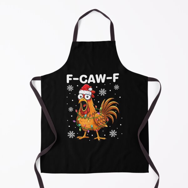 Item preview, F-Caw-F Chicken Funny Christmas Rooster Meme  designed and sold by merlinnears.