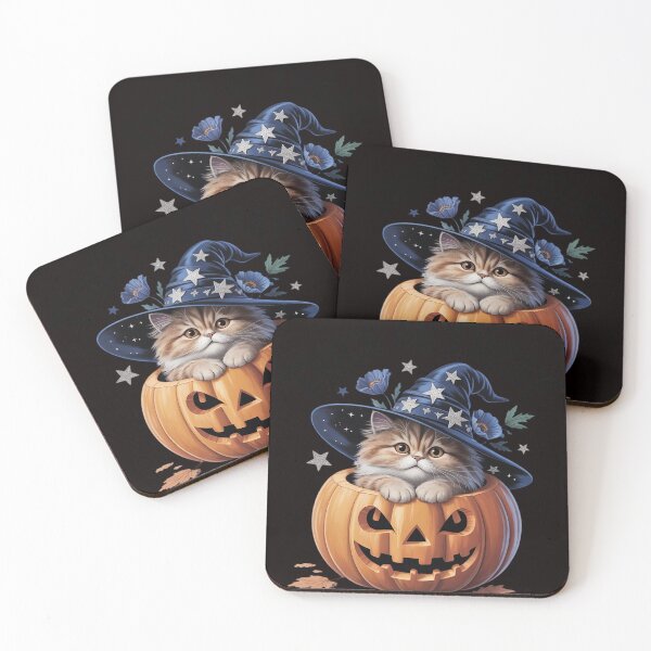 Item preview, Cat pumpkin cat trick or treat designed and sold by VladoZork.