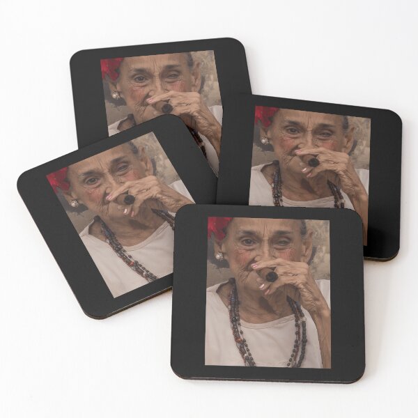 Item preview, Old Lady Smoking Cuban Cigar In Havana Coffee Mug 	 designed and sold by anotptfo12.