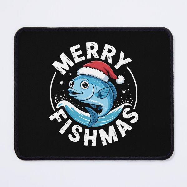 Item preview, Funny Fish Christmas Fishing Xmas designed and sold by LunaCrazeArt.