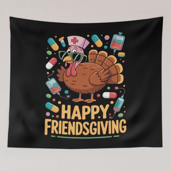 Item preview, Funny Turkey Nurse Happy Thanksgiving Fall Autumn Nurse designed and sold by LunaCrazeArt.
