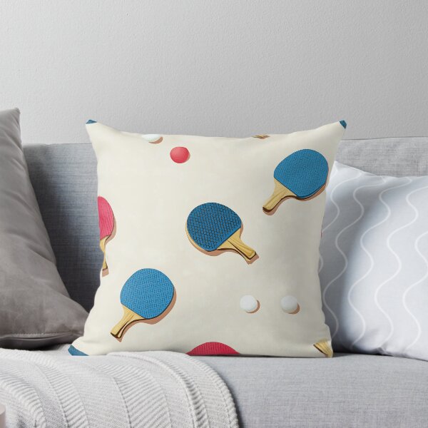 Item preview, sport pattern ping pong paddle ping-pong blue red white ball tile | dejco.art designed and sold by dejco.art.