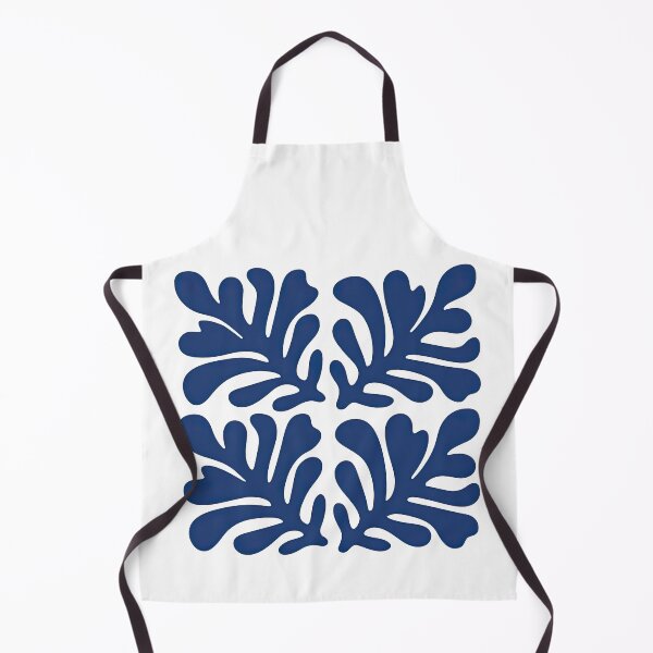 Item preview, Abstract Navy Blue Organic Leaf Pattern Design designed and sold by ArtfulWeave.