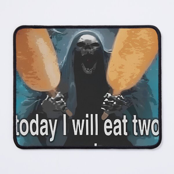 Item preview, Today I Will Eat Two Corn Dogs Dead Skeleton Funny Corndog Meme designed and sold by FranciLebron.