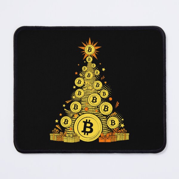 Item preview, Bitcoin Christmas Tree Crypto Art - Cryptocurrency Holiday Xmas designed and sold by AnAzArt.