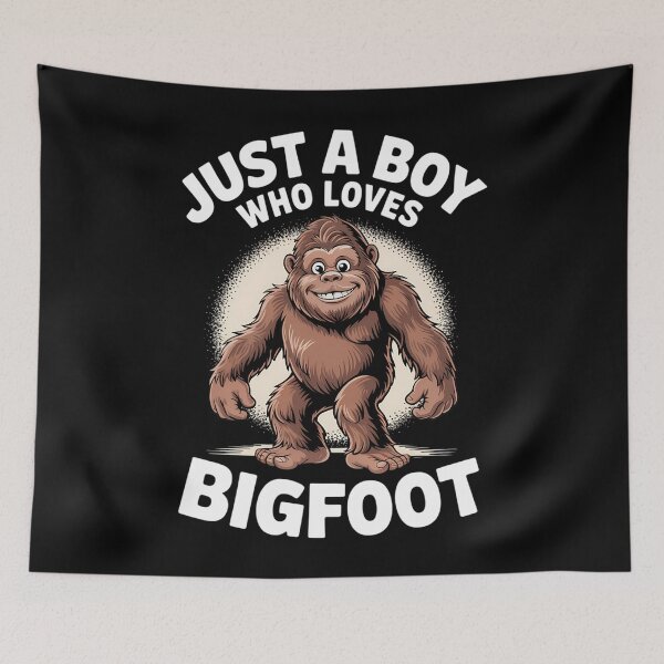 Item preview, Just A Boy Who Loves Bigfoot Animal Cool designed and sold by LunaCrazeArt.