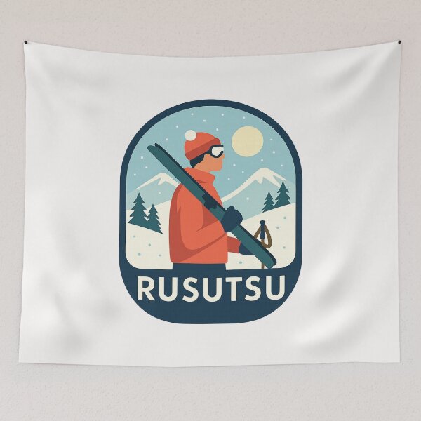 Item preview, Rusutsu, Japan – Skier in Hokkaido’s Winter Landscape designed and sold by Places On Earth.