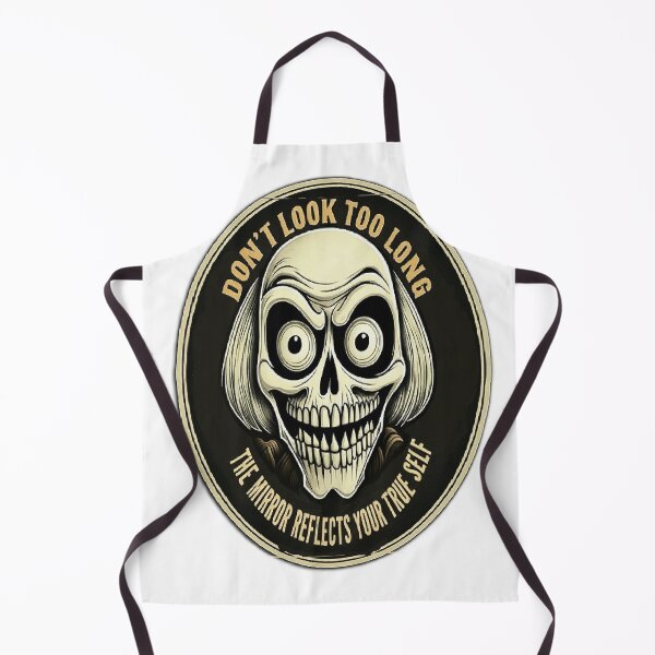 Item preview, Don't Look Too Long - Creepy Skull Mirror Reflection designed and sold by Mido-artister.