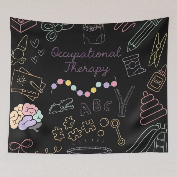 Item preview, Colorful Occupational Therapy Doodles – Pediatric OT Tools Illustration designed and sold by DarrellEchinoC.
