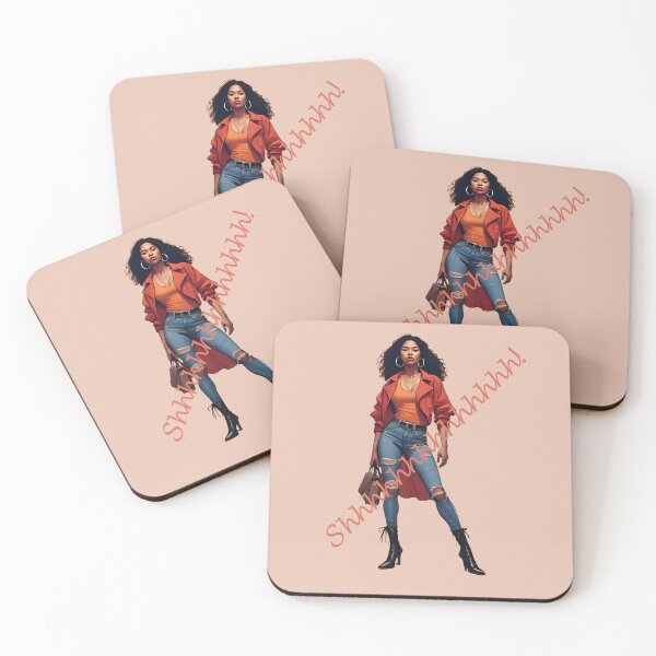 Item preview, Shhhhhh! – Bold Chic Female Figure Minimalist Art designed and sold by La Velmoréa.
